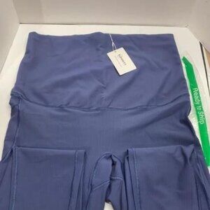 MIRITY Women's High Waist Tummy Control Yoga Leggings XL Bluish Purple